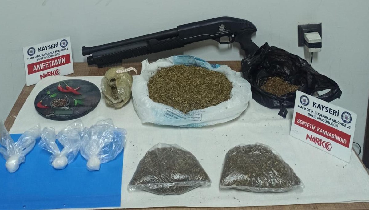 Kayseri'de uyuşturucu operasyonu: Anne ve kızına gözaltı
