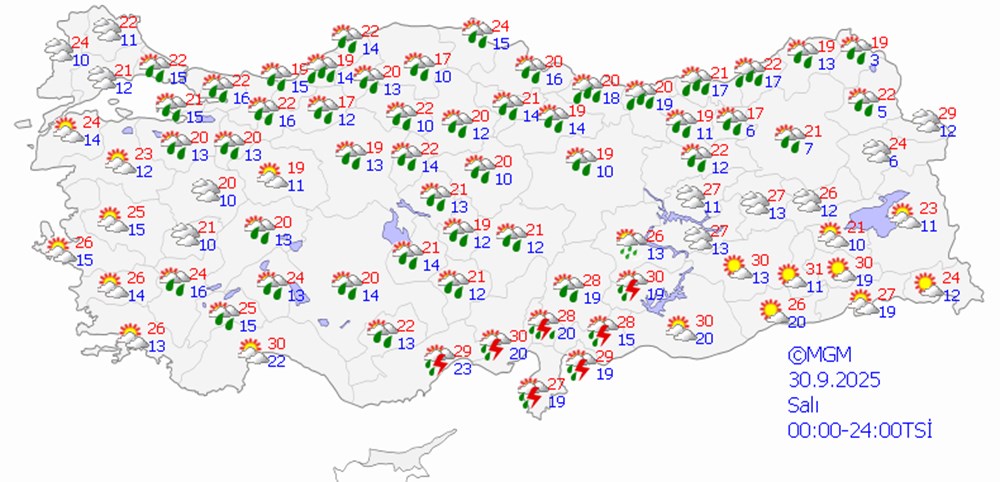 Hava sıcaklığı düşmeye devam edecek: Doğu Karadeniz için kuvvetli yağış uyarısı - 5