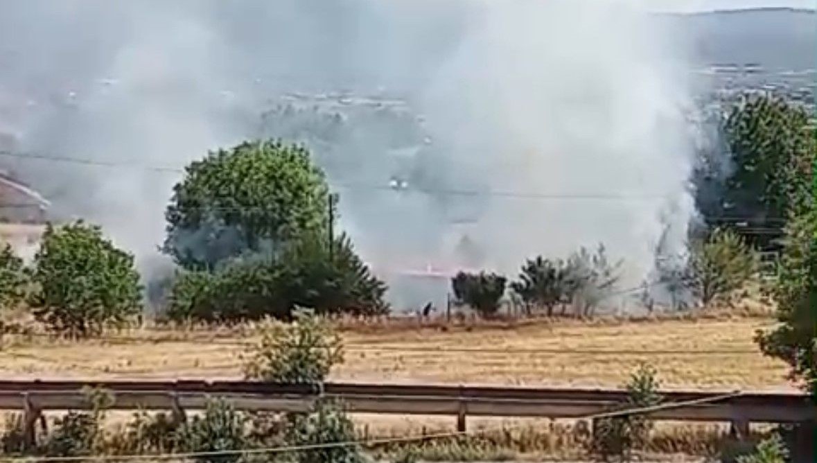 Bolu’da anız yangını korkuttu