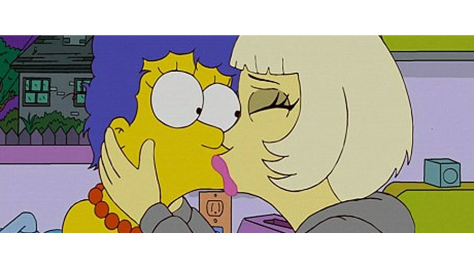 Lady Gaga ‘Simpson Ailesi’ni ziyaret etti