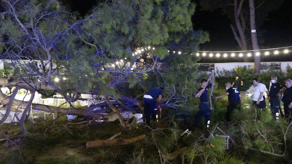 Antalya'da kır düğününde'ağaç' devrildi: 1 ölü - 3