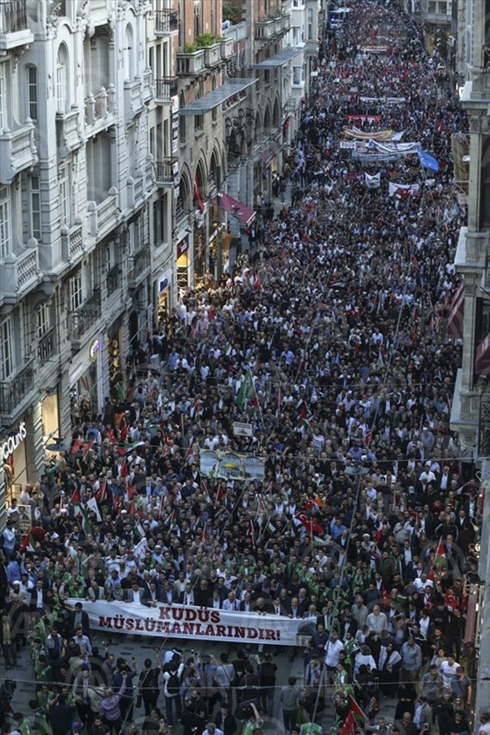 Beyoğlu'nda "Kudüs" protestosu - 1
