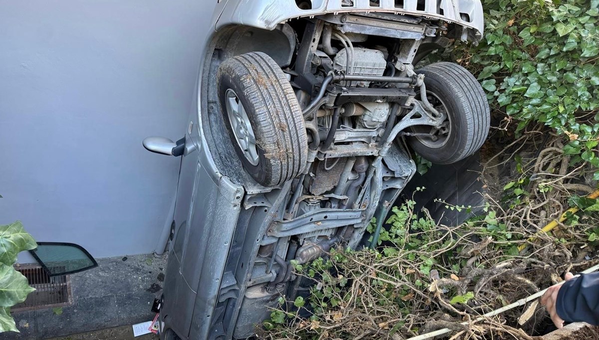 Gaza fazla basınca apartman boşluğuna düştü!