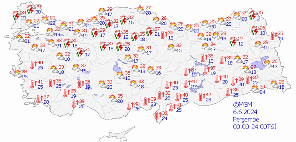 Sıcaklıklar 40 dereceyi geçecek: Bölge bölge hava durumu (Bugün hava nasıl olacak?) - 15