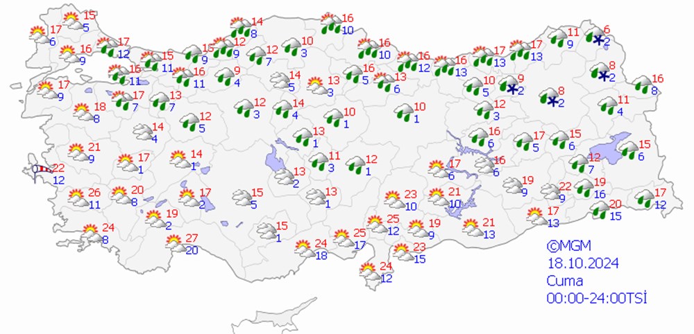 Rusya'dan soğuk hava geliyor: Bugün yağmur, yarın kar! (Bugün hava nasıl olacak?) - 10