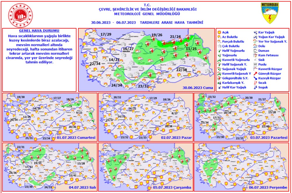 Meteorolojiden 14 il için sarı ve turuncu kodlu uyarı (Bayramın 3. günü hava durumu) - 9
