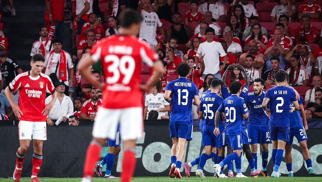 Karabağ'dan Şampiyonlar Ligi'nde tarihi galibiyet: Benfica deplasmanında geri döndüler