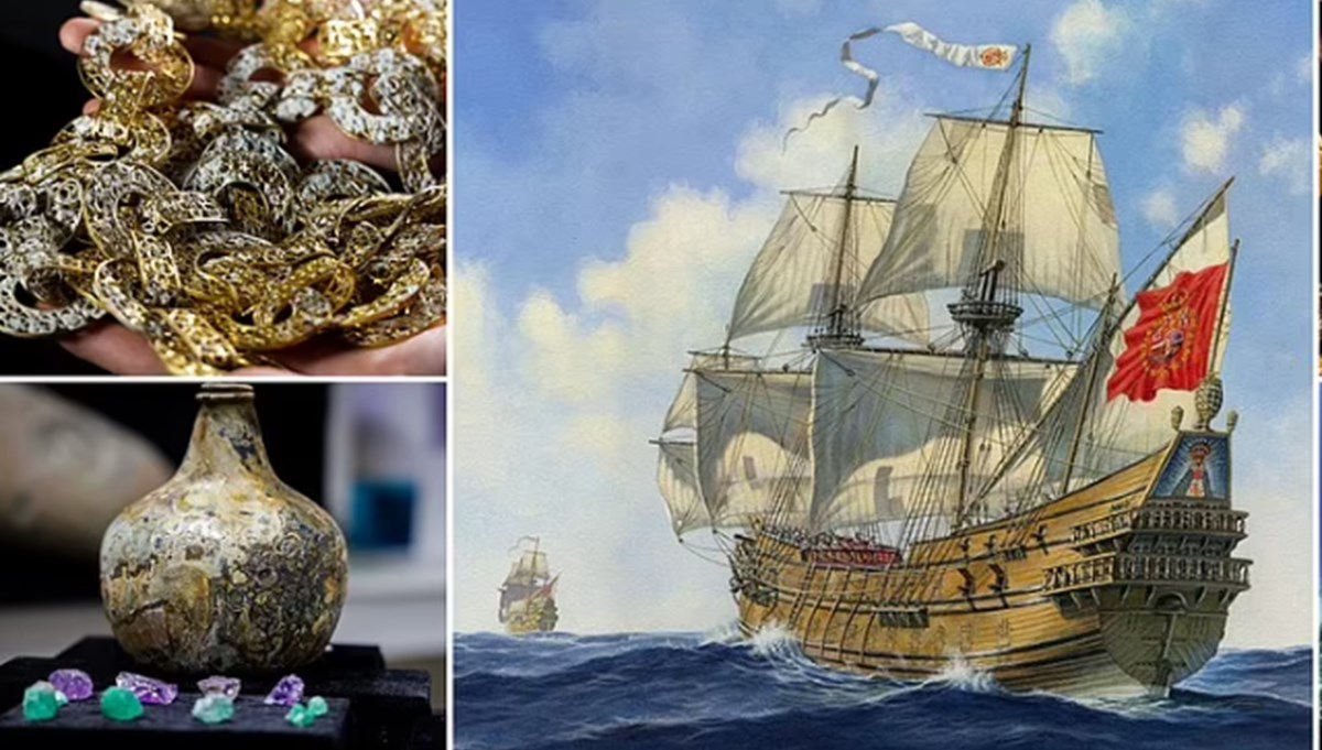 Altın sikkeler ve paha biçilemez mücevherler: 350 yıl önce batan geminin hazineleri ortaya çıktı