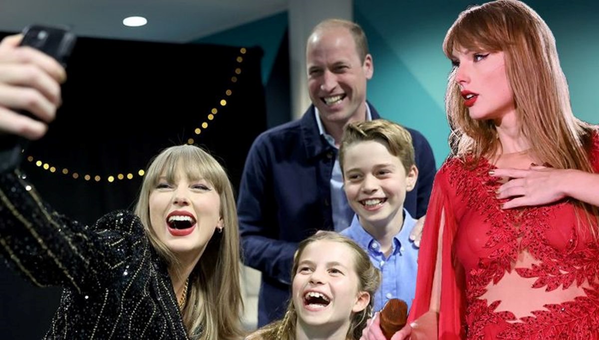 Taylor Swift paylaştı: Prens William ve çocuklarıyla konser pozu
