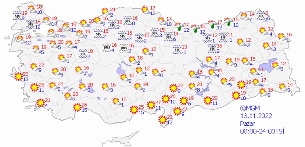 Bu hafta (13-17 Kasım) hava durumu nasıl olacak? Soğuk hava geri dönüyor (MGM 5 günlük hava durumu raporu) - 5