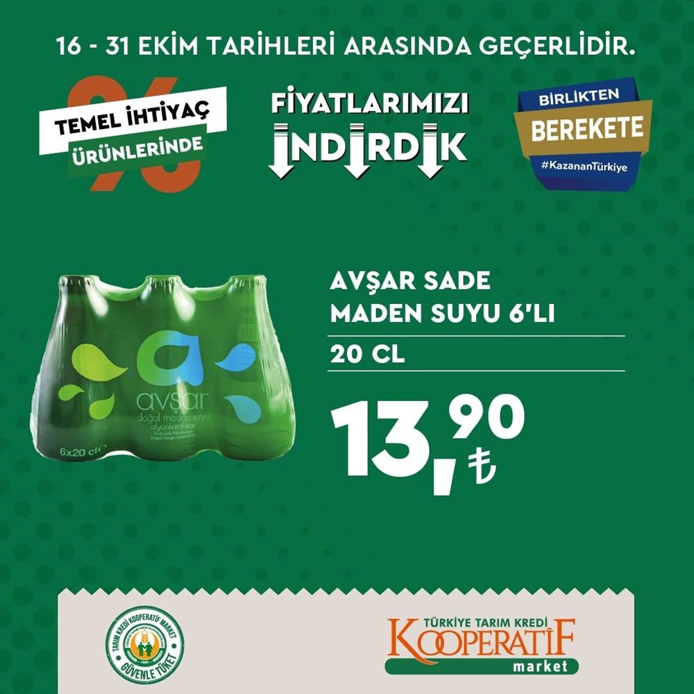 Tarım Kredi Kooperatif Market temel ihtiyaç ürünlerinde büyük indirimler (17-31 Ekim güncel indirimli ürünler kataloğu) - 33