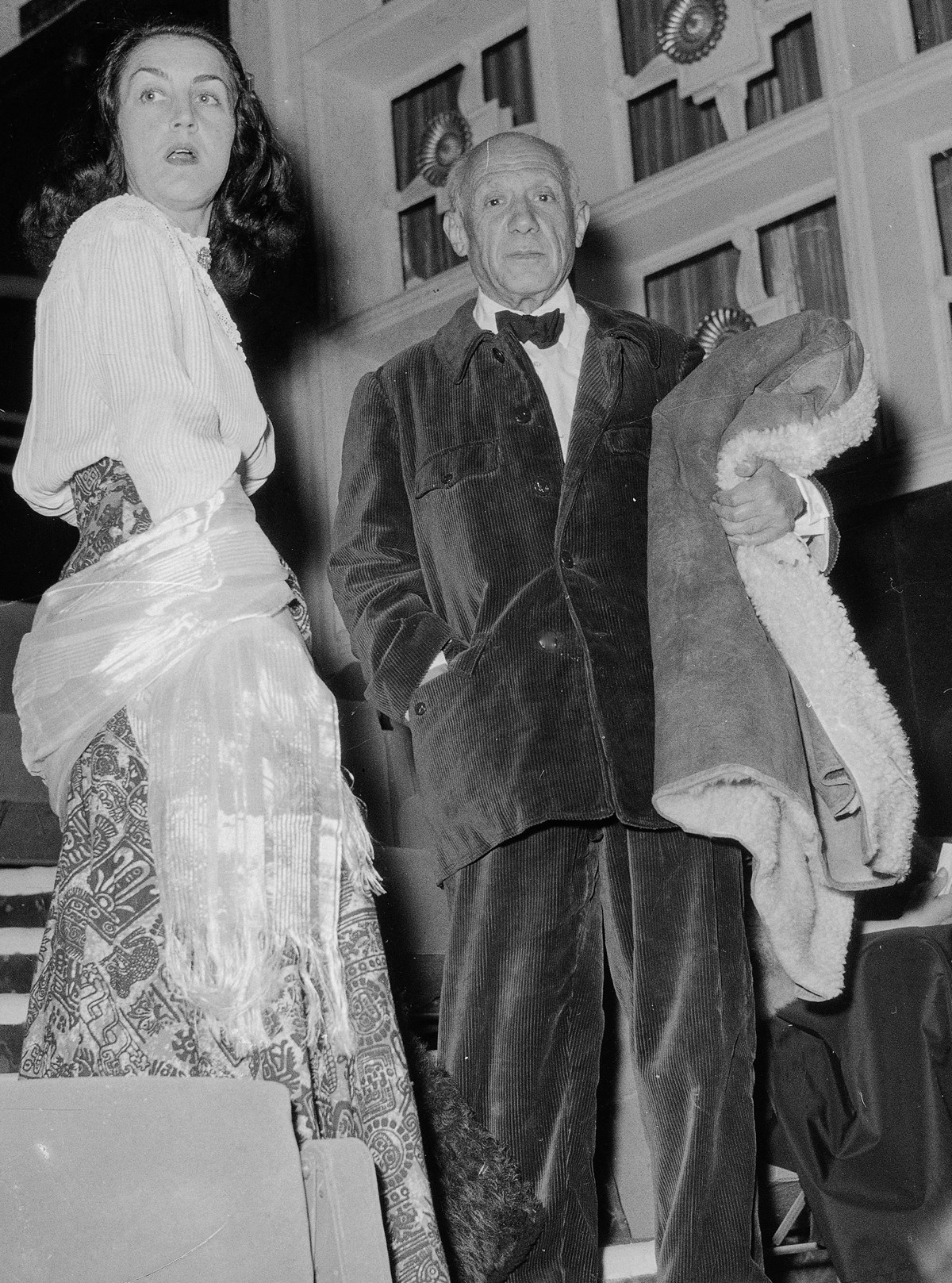 Pablo Picasso ve Francoise Gilot 1953 Cannes Film Festivali