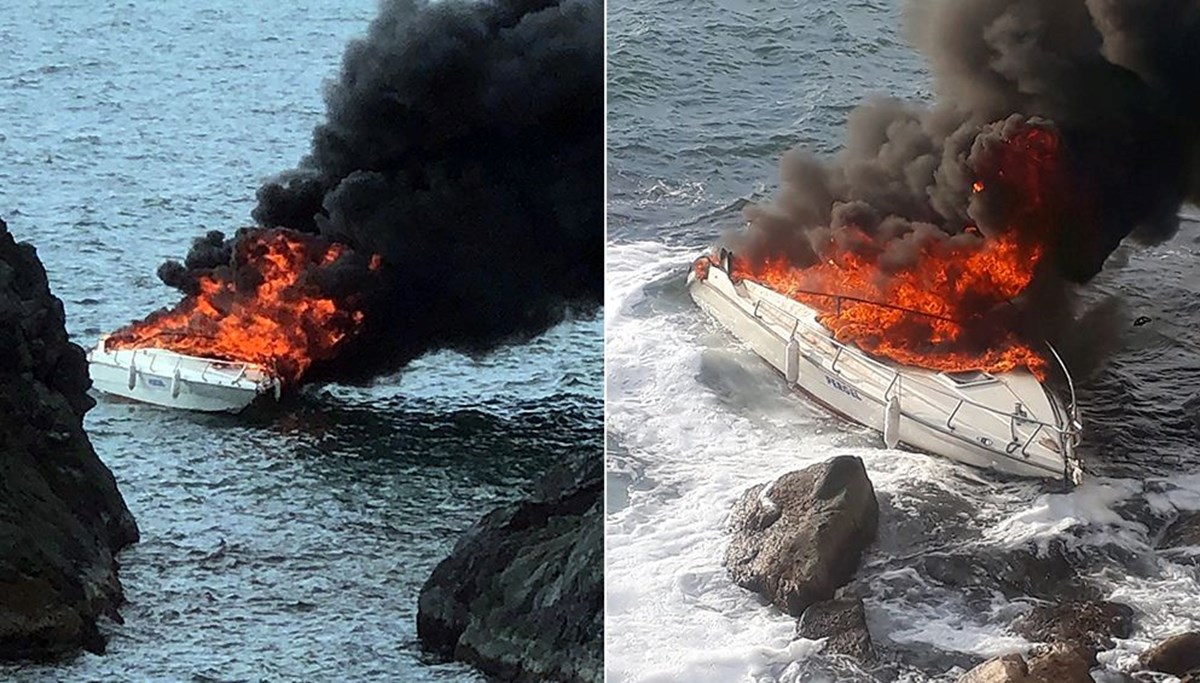 Alev alev yanan sürat teknesinde can pazarı