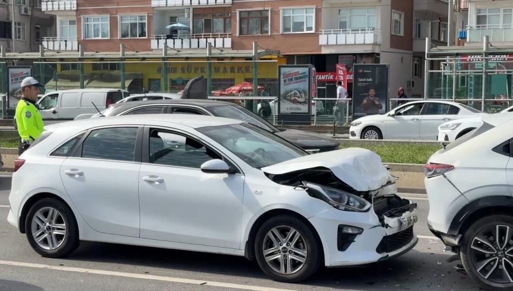 Samsun’da zincirleme kaza: 1 yaralı