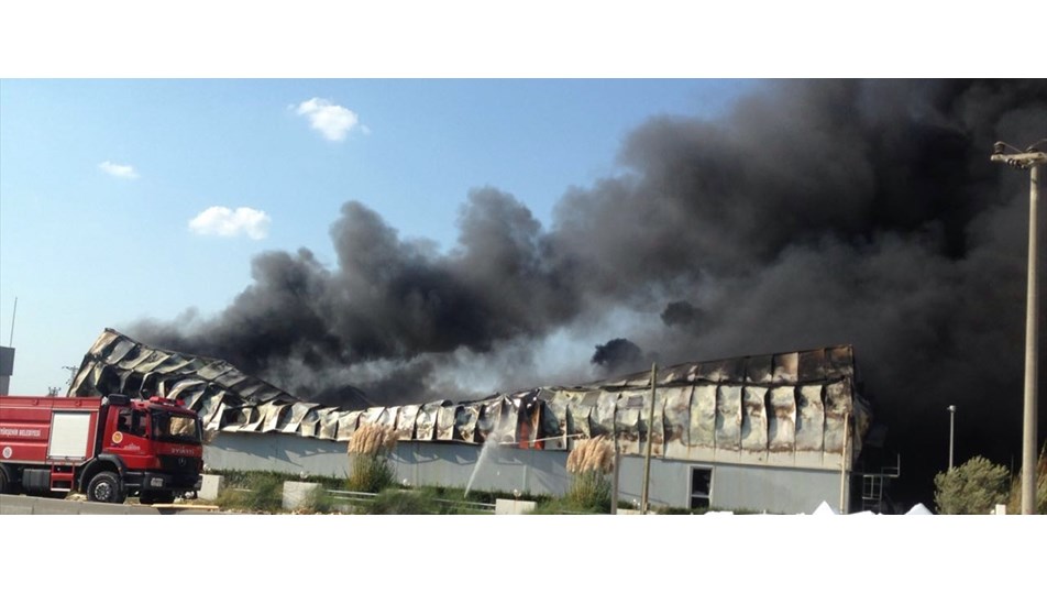 Muğla'da fabrika yangını
