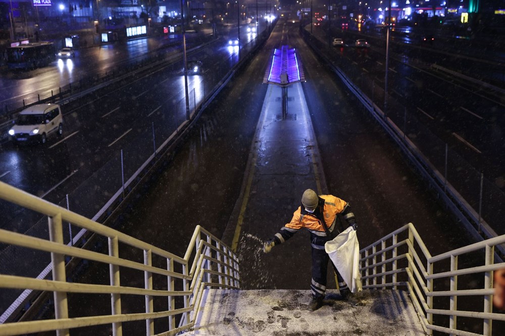 İstanbul'da beklenen kar yağışı etkisini göstermeye başladı - 7