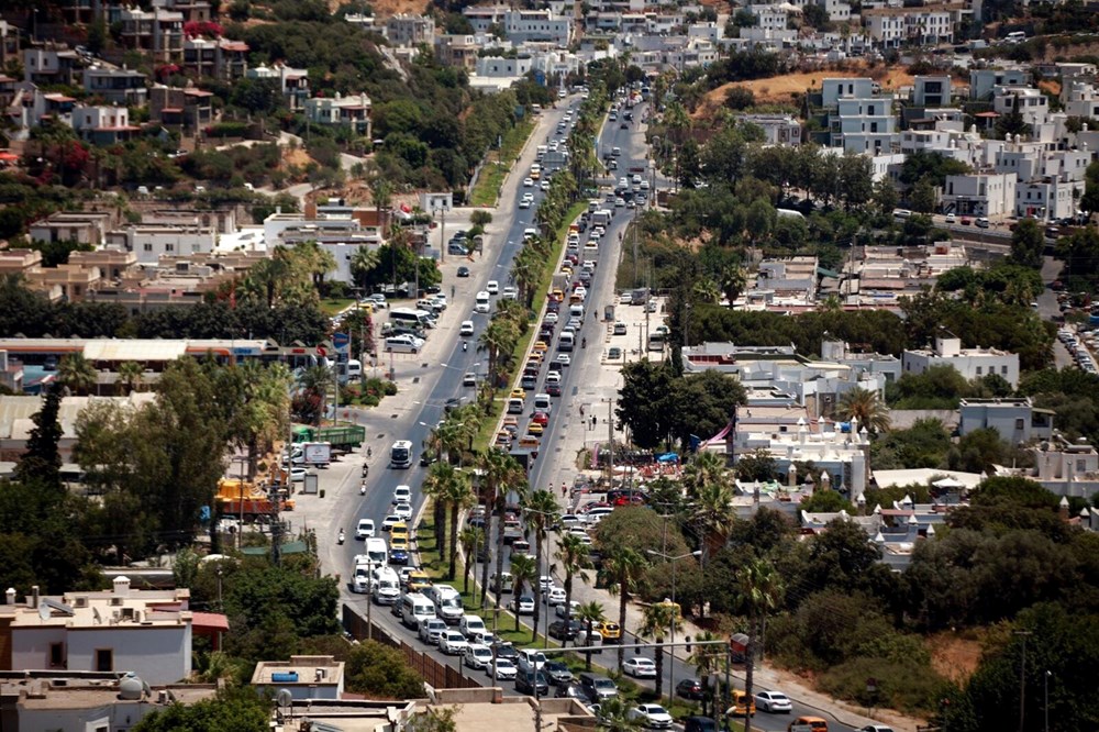 Bodrum'da tatil dönüşü yoğunluğu: Kilometrelerce araç kuyruğu oluştu - 4
