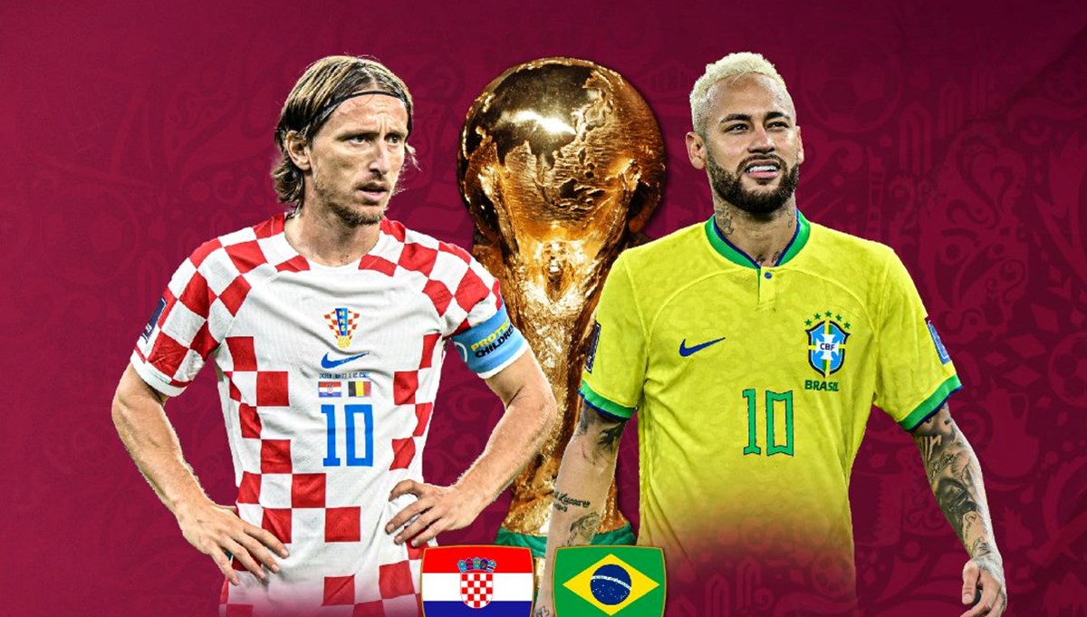 Dünya Kupası 2022 Katar'da çeyrek final ilk maçında Hırvatistan ile Brezilya karşı karşıyasporsp