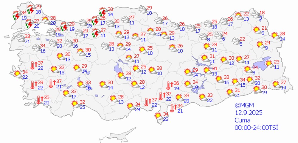 Meteoroloji yeni haftalık raporunu yayımladı: İstanbul dahil yağmur geliyor - 5