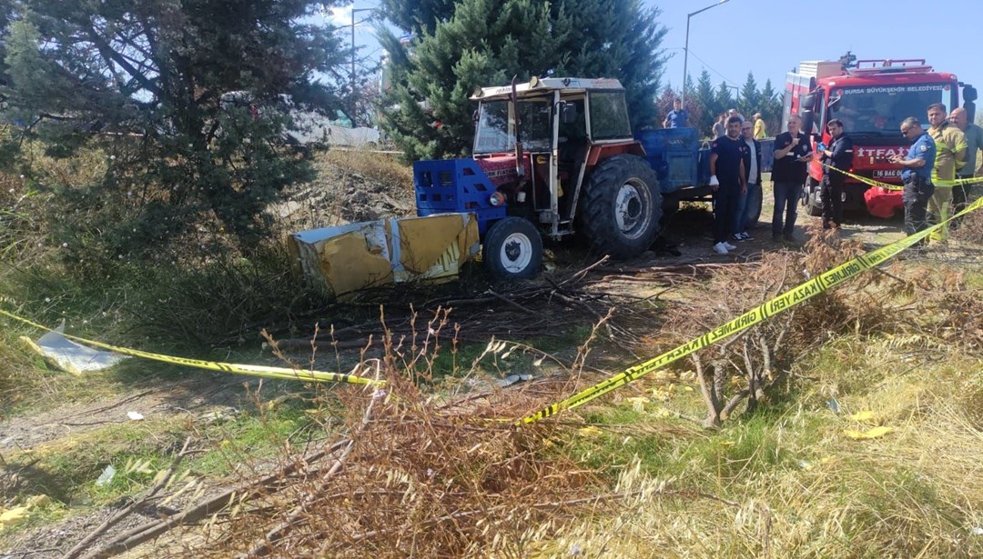 Bursa'da kayıp sürücünün cesedi traktörünün altında bulundu