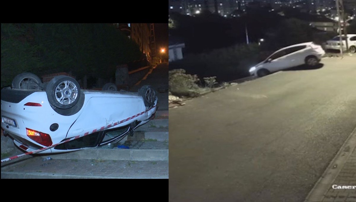 Navigasyona uydu: Merdivenli sokakta taklalar attı