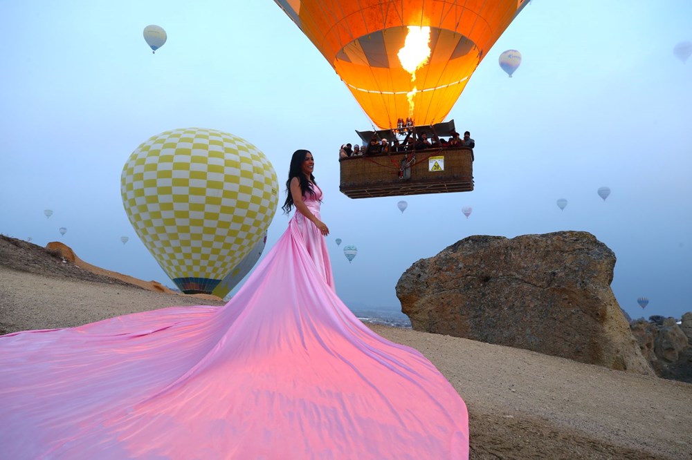 Sevgililer G�n�'nde �iftler Kapadokya'ya ak�n etti