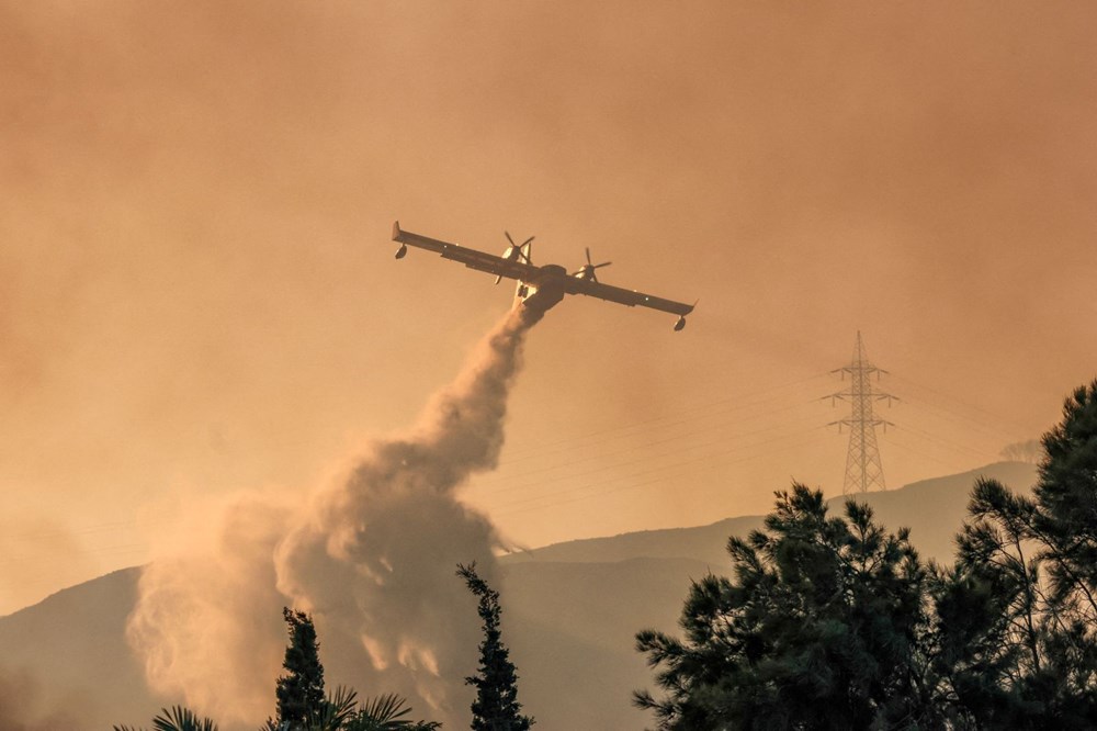 Yunanistan'daki yangınlar uydudan görüntülendi - 17