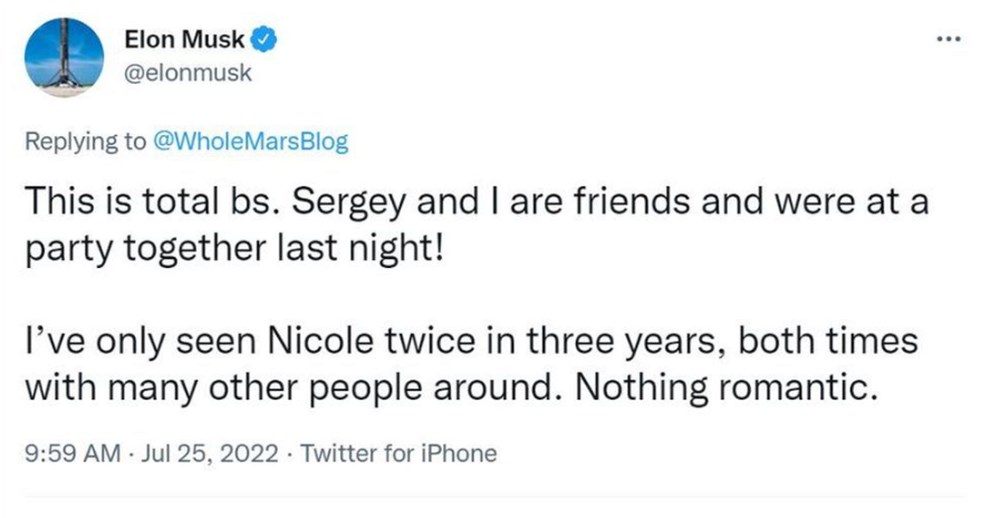 Elon Musk, Google'ın eş kurucusu Sergey Brin'in eşiyle ilişki yaşadığı iddialarına cevap verdi - 3