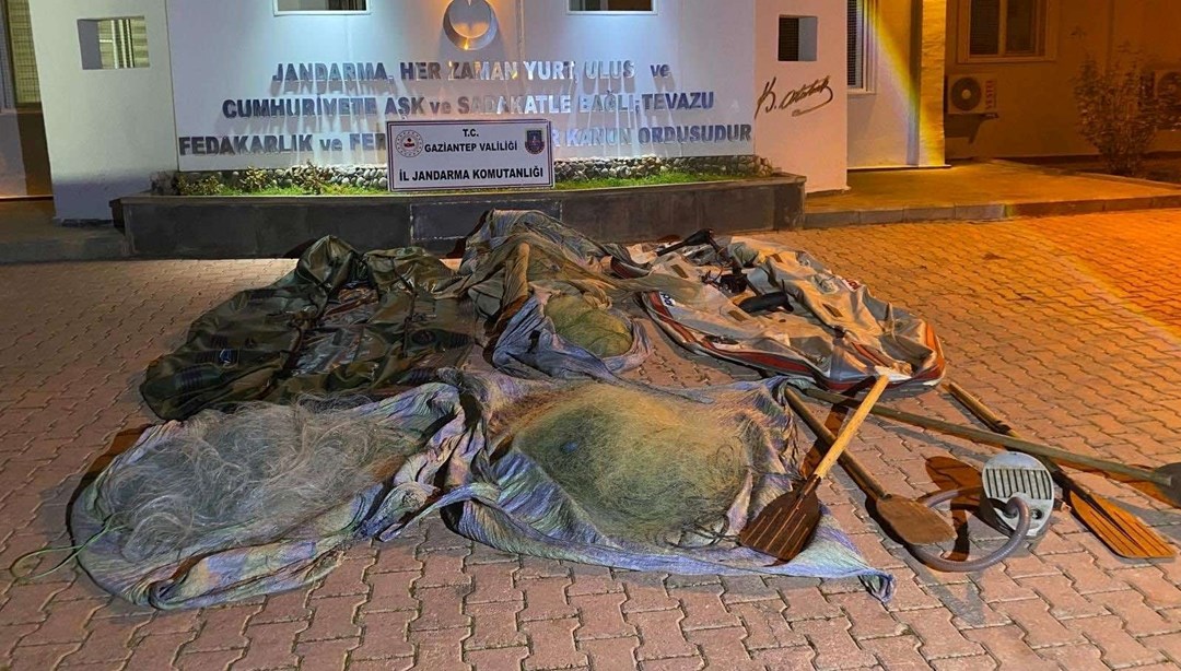 Ağ ile avlanma yasağına uymayan 4 kişi yakalandı