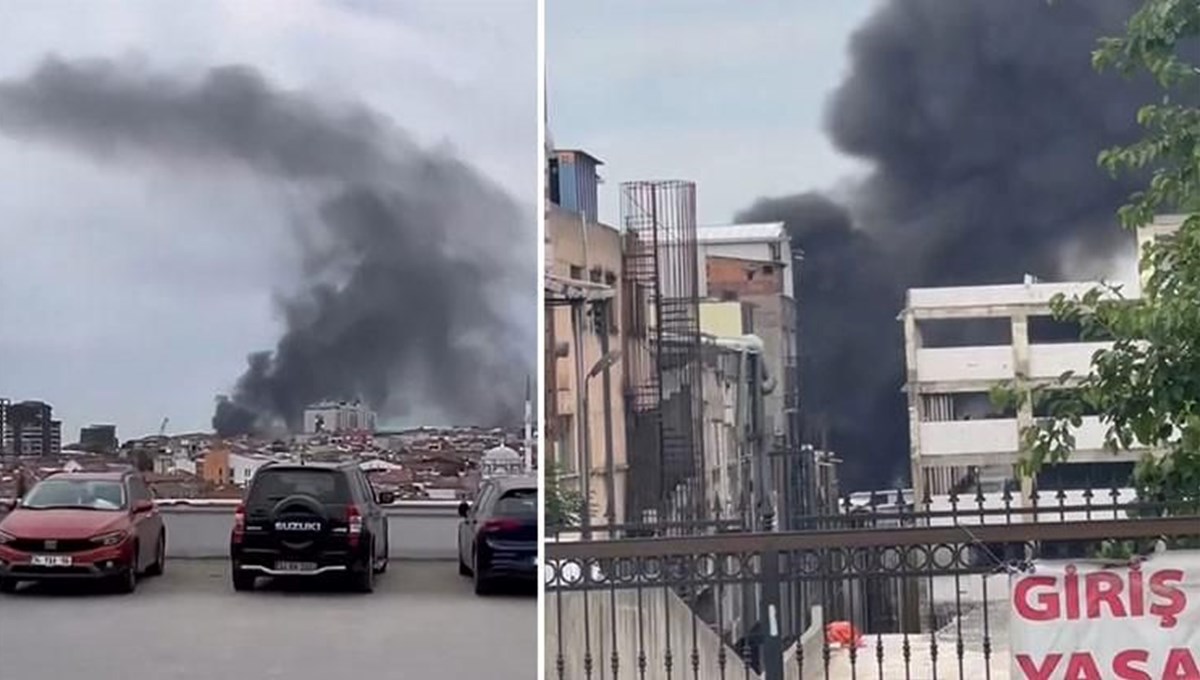 Bayrampaşa'da iş yeri yangını Bayrampaşa'da iş yeri yangını