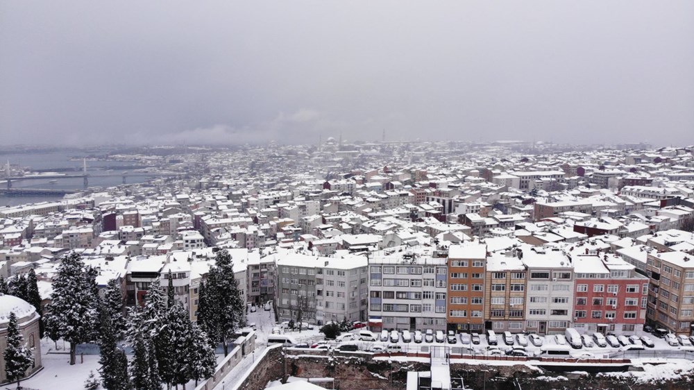 İstanbul'dan kartpostallık kar manzaraları - 25