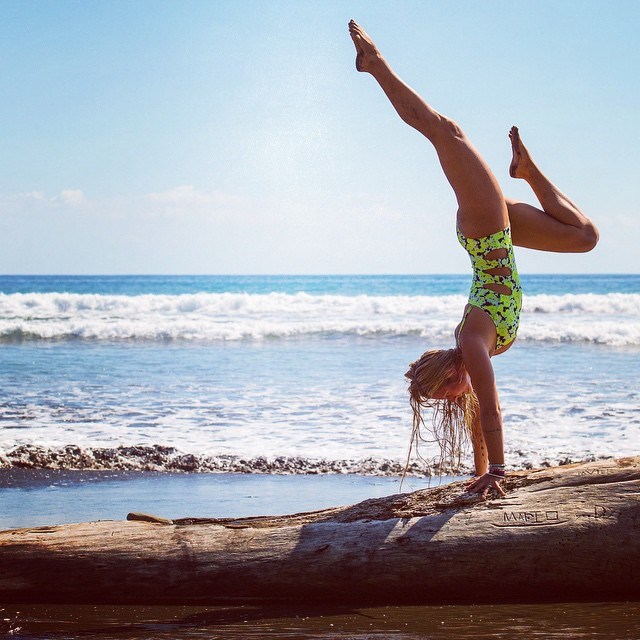 Topless Handstand