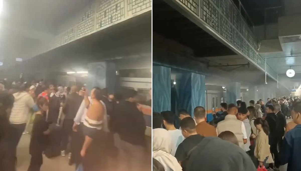 Yenikapı'da vagondan duman çıkması nedeniyle metro seferleri aksadı