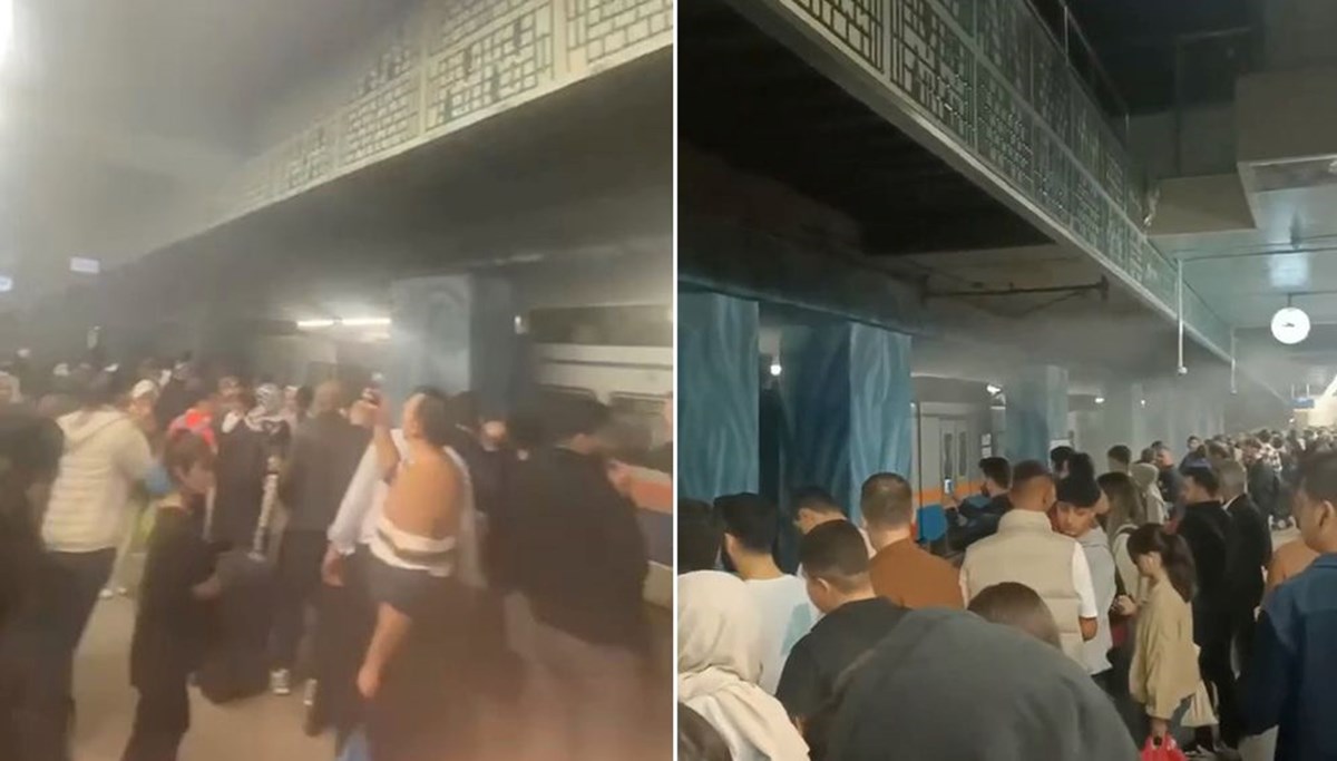 Yenikapı Metro İstasyonunda yangın paniği Yenikapı Metro İstasyonunda yangın paniği