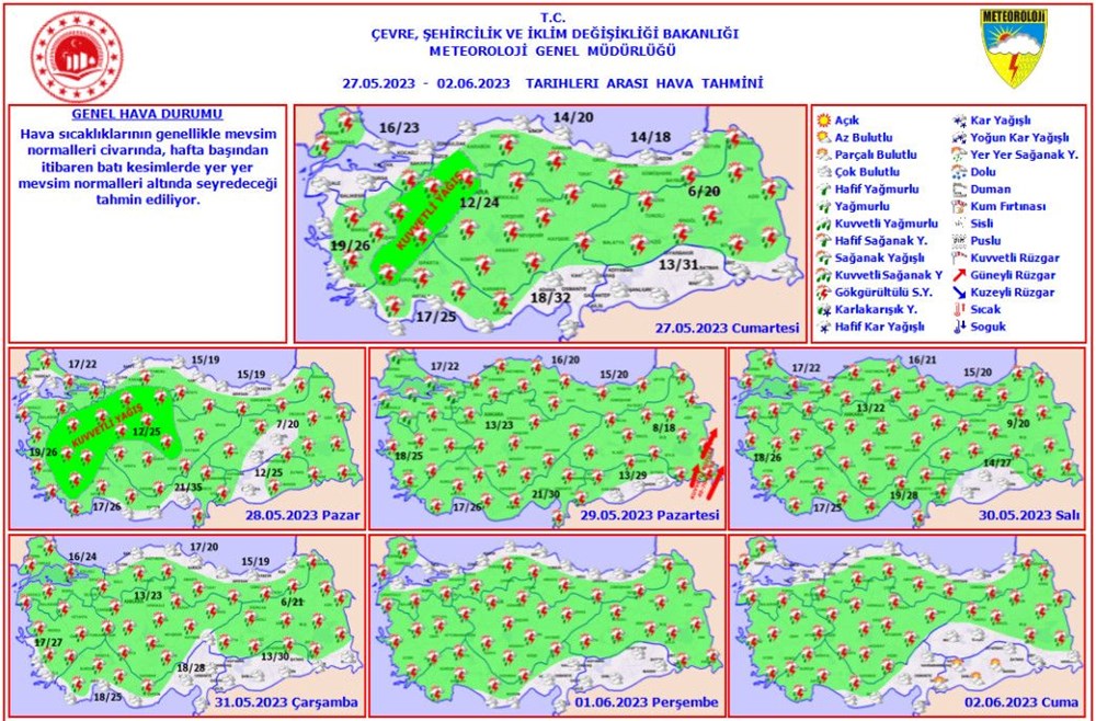 Seçim günü hava nasıl olacak? (Meteorolojiden 5 günlük rapor) - 9