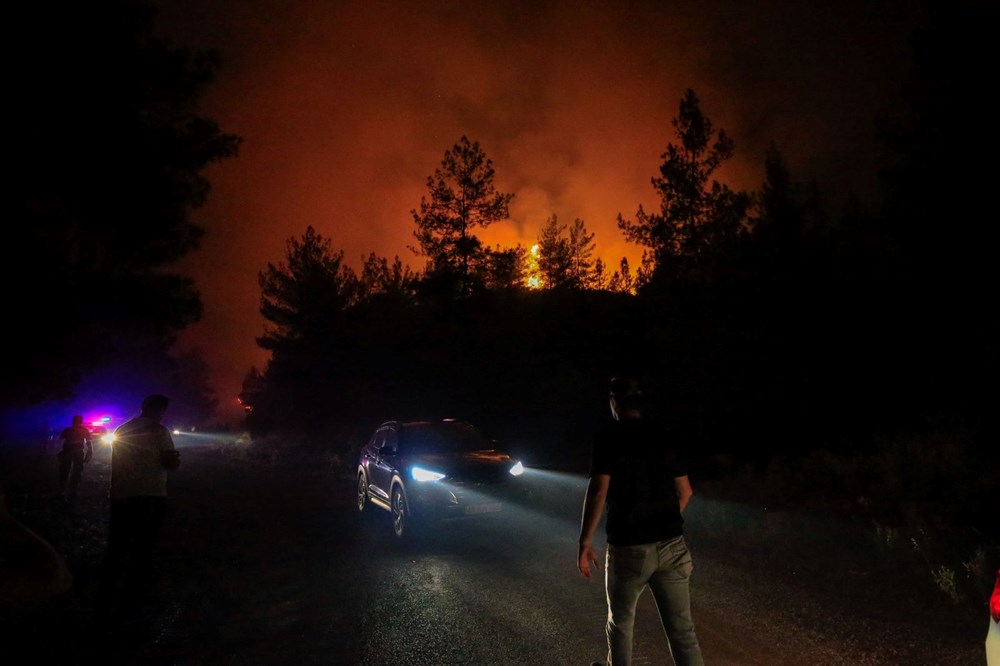 Marmaris'te orman yangını: Alevlerle mücadelede 2. gün - 55