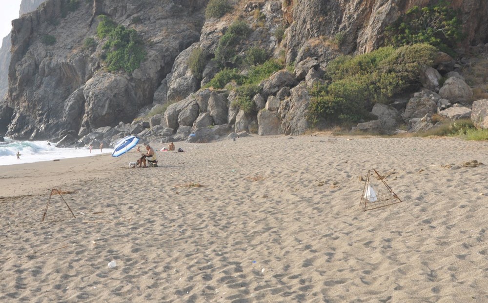 Caretta caretta yuvasının üzerinde mangal yaktılar - 6