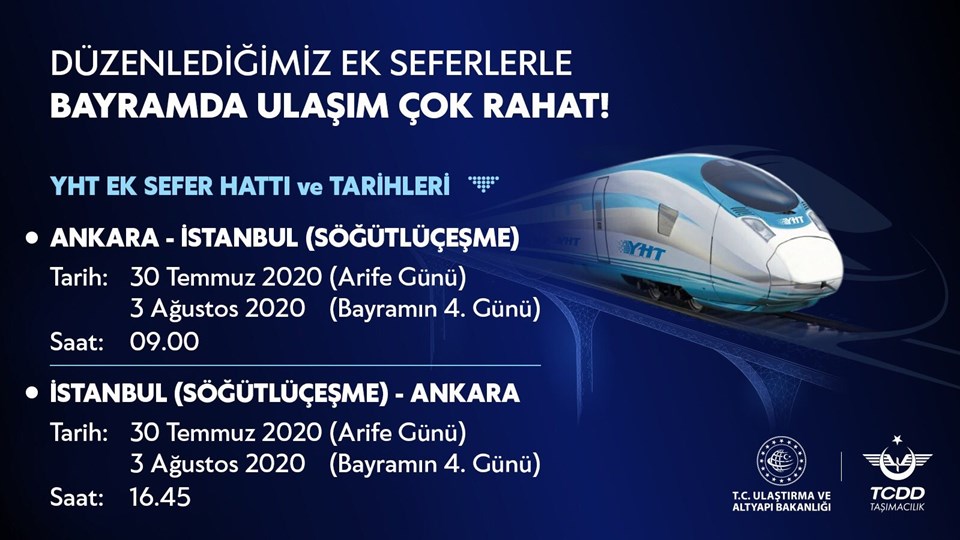 İstanbul-Ankara YHT hattına ek seferler - 1