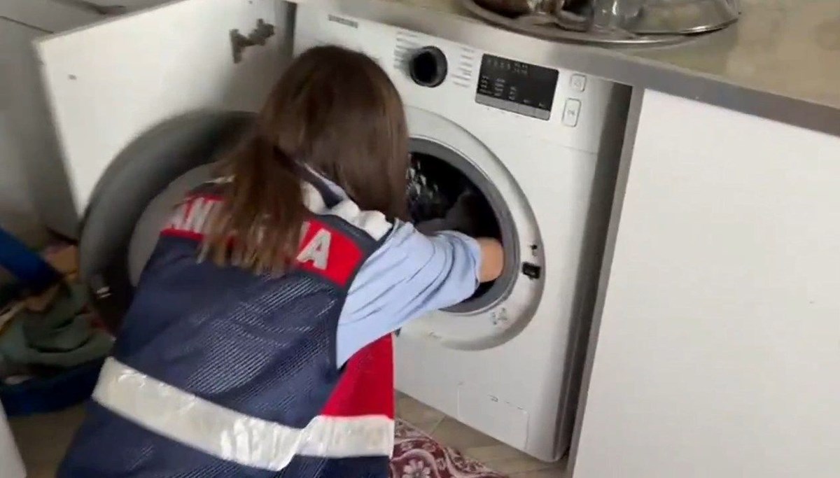 14 eve baskın: Hepsi çamaşır makinesinden çıktı!