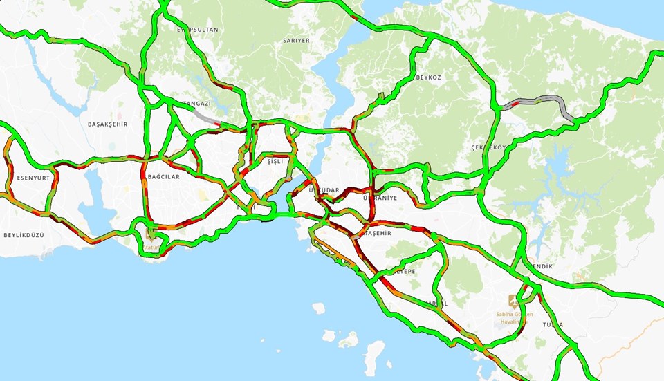 İstanbul trafiğinde son durum (26 Eylül 2022 trafik durumu) - 1