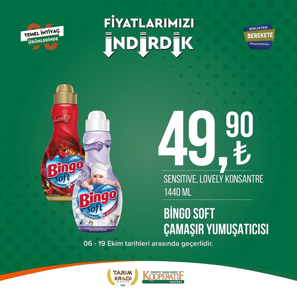 İNDİRİM BUGÜN BAŞLADI! Tarım Kredi Kooperatifi Market İndirim Kataloğu | Siirt Olay Haber Tarım Kredi Kooperatif Market ekim ayına özel yeni indirimli ürünler listesi: Yüzde 50 indirim bugün başlıyor (16 Ekim-2 Kasım 2023 Tarım Kredi Market indirimleri) - 103