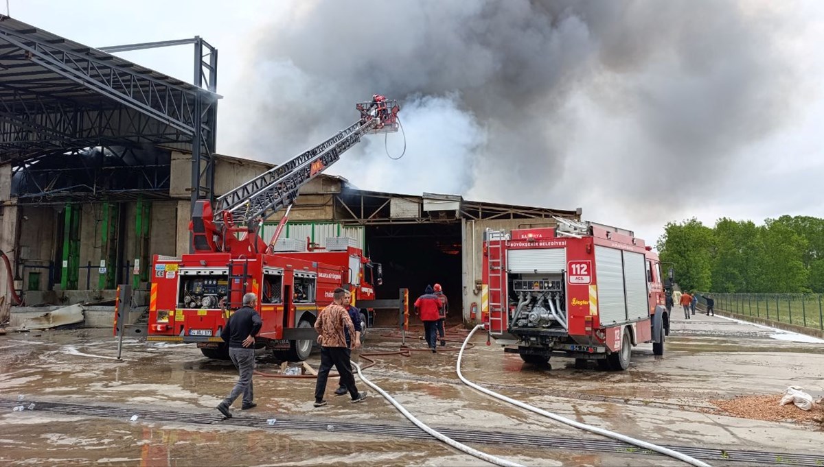 Sakarya'da fabrika yangını