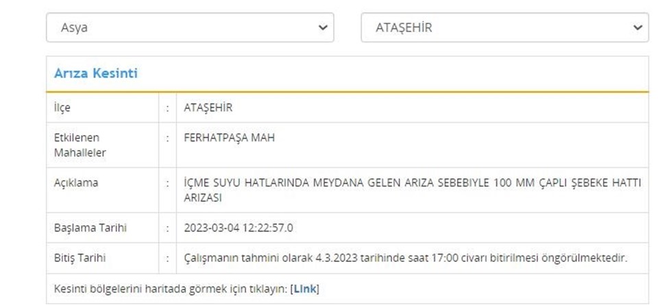 İSKİ 5 ilçede su kesintisi yaşanacağını duyurdu (Arnavutköy, Eyüsultan, Küçükçekmece, Silivri, Ataşehir) Sular ne zaman gelecek? - 5