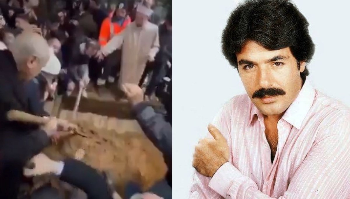Devlet Bahçeli, Ferdi Tayfur'un mezarına toprak attı Devlet Bahçeli, Ferdi Tayfur'un mezarına toprak attı