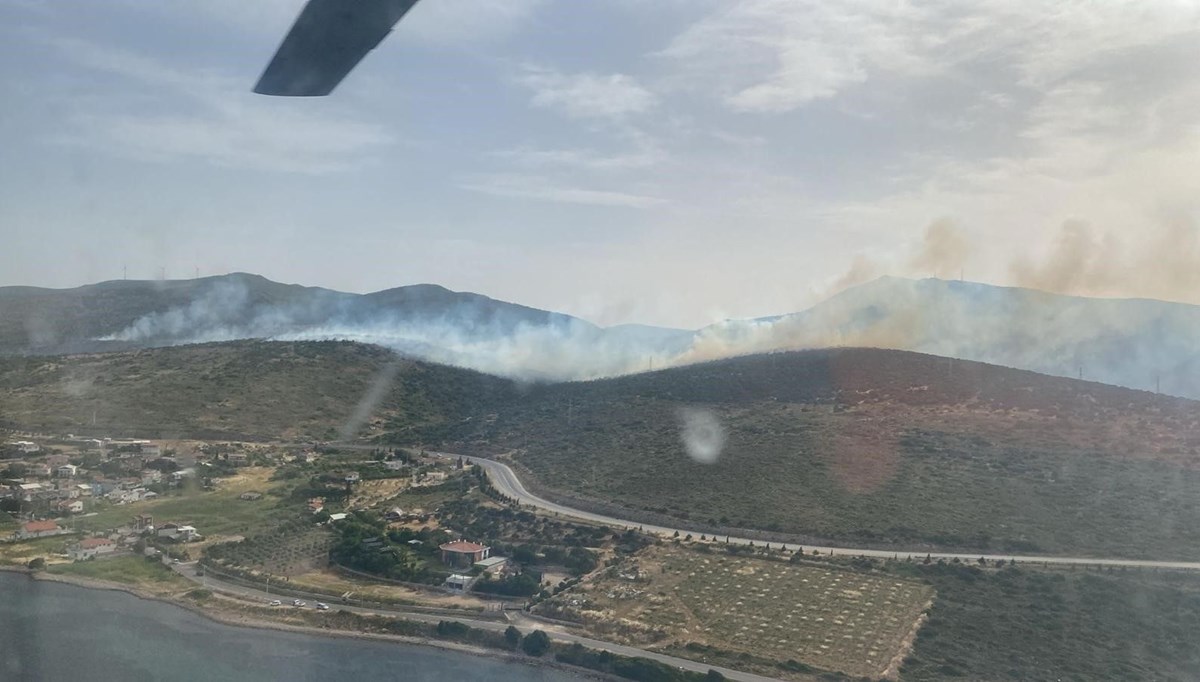 İzmir'de iki noktada orman yangını