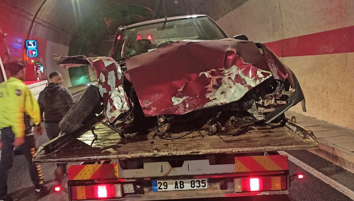 Tünelde kaza: 1 kişi hayatını kaybetti Tünelde kaza: 1 kişi hayatını kaybetti