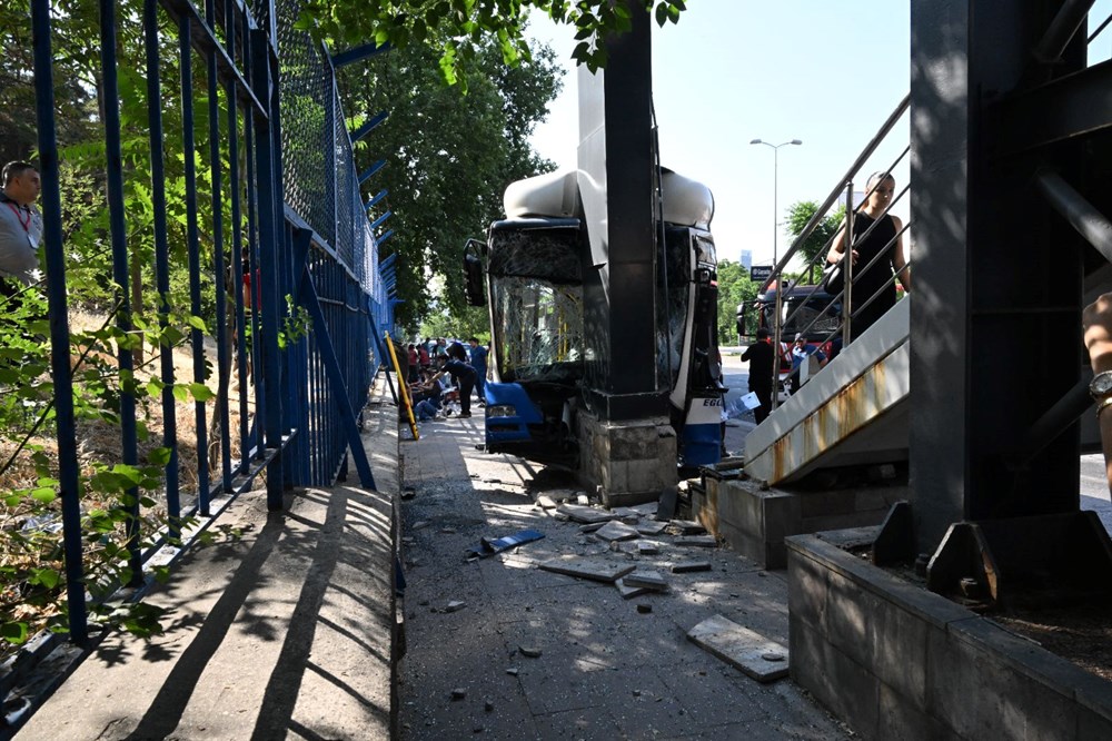Ankara'da belediye otobüsü kaza yaptı: Biri ağır 18 yaralı - 3