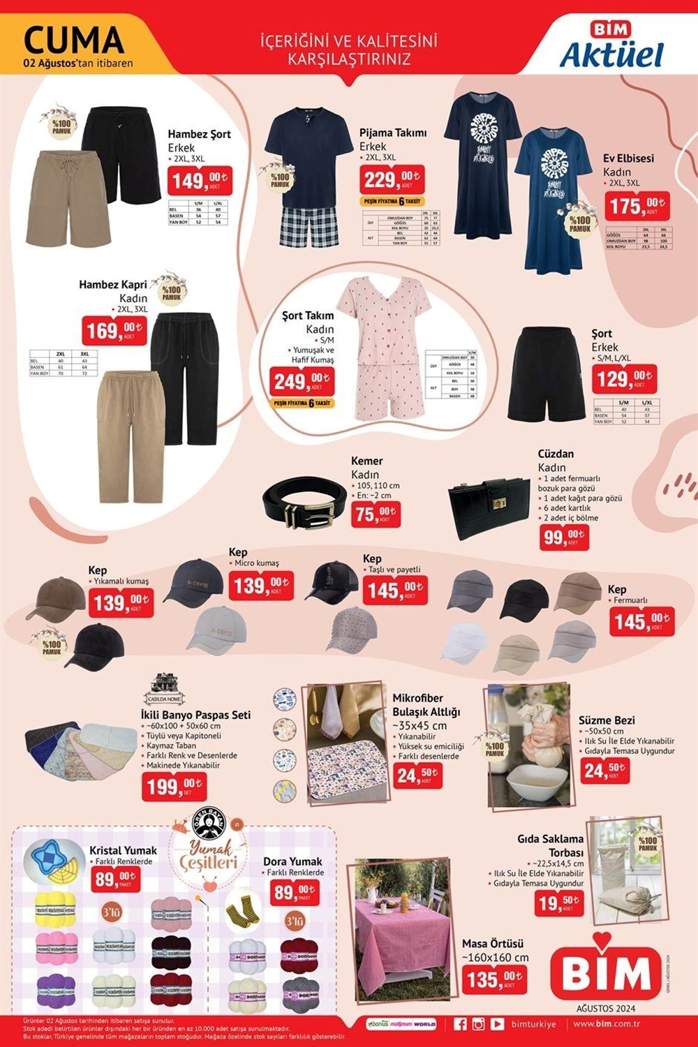 تركيا اليوم سلسلة متاجر BIM وA101 تعلن عن عروض كثيرة ابتداءً من 1 أغسطس خصومات BIM الحالية 2 أغسطس 2024: منتجات مخفضة جديدة خاصة لهذا الأسبوع في سوق BIM - 4