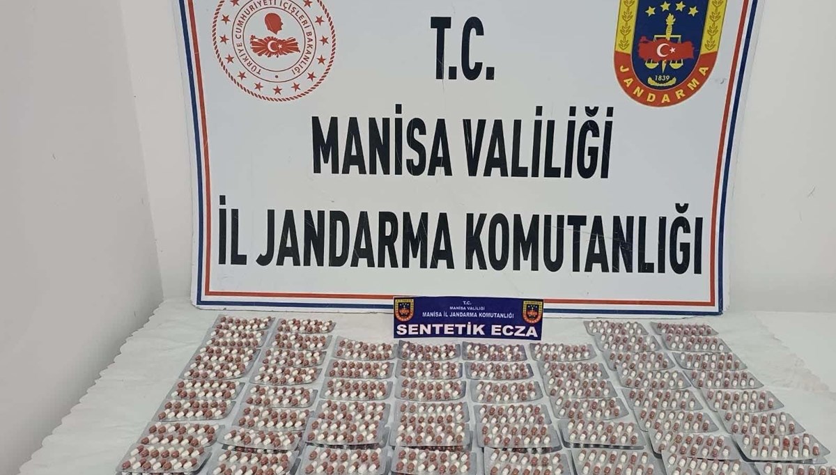 Manisa’da bin 510 adet sentetik uyuşturucu ele geçirildi