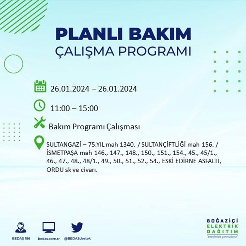 İstanbul'un 17 ilçesinde elektrik kesintisi (Avcılar, Bağcılar, Bayrampaşa...): Elektrikler ne zaman gelecek? - 19